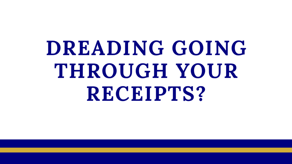 Dreading going through your receipts?